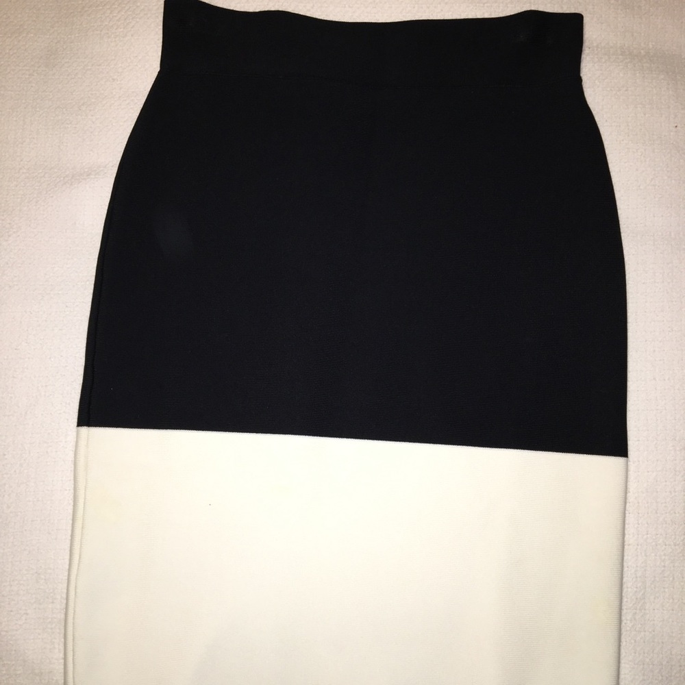 Black and White BCBG Pencil Skirt